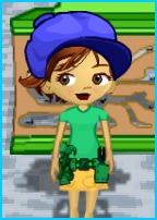 Puffy Taxi Hat and Shirt with Toolbelt in Dizzywood